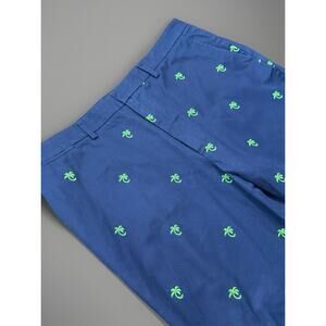 Mens Lilly Pulitzer Palm Beach Size 36 x 28 Phipps Pants Navy Blue Palm Tree